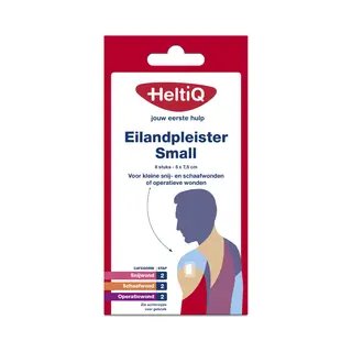 Heltiq Eilandpleisters Small 5 X 7.5cm 8 Stuks