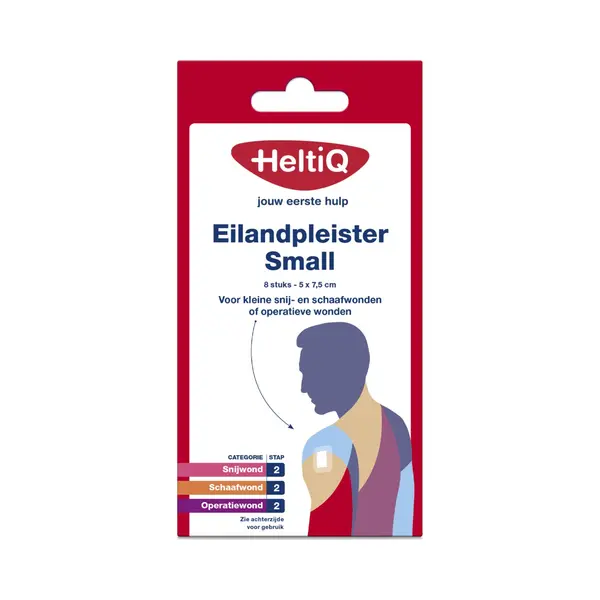 Heltiq Eilandpleisters Small 5 X 7.5cm 8 Stuks thumbnail