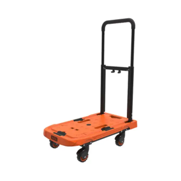 Black+Decker Opvouwbare Transportwagen - Plateauwagen - Max. 90 Kg - Hoogte Verstelbaar - 61, 4 X 37, 3 X 89, 4 Cm - Oranje thumbnail