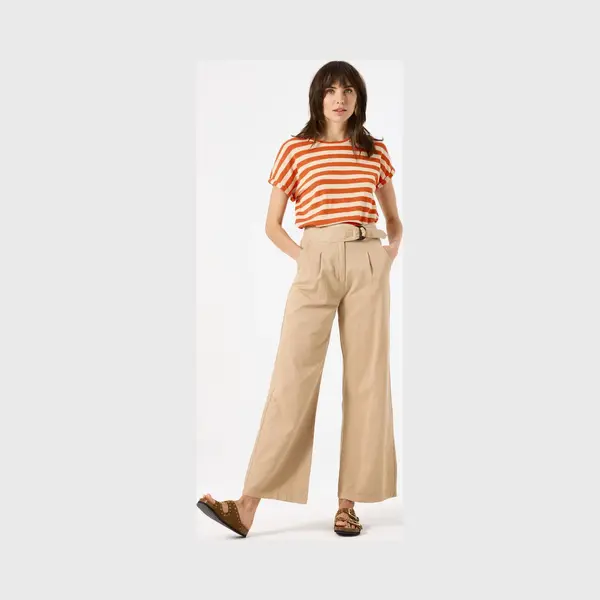 Garcia C50313 Dames Wide Fit Broek Bruin thumbnail