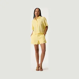 Garcia Dames Effen Shorts Geel
