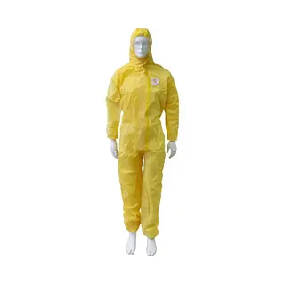 Technosafety Wegwerp Overall - Categorie 3 - Type 3/4/5/6 - Anti Statisch - Geel - Maat Xl