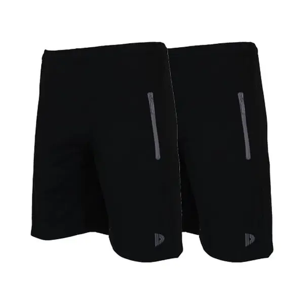 2-Pack Donnay Joggingshort (Nick) - Sportshort - Heren - Black (010) - Maat M thumbnail