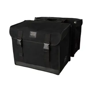 Fastrider Canvas 37 Dubbele Fietstas Zwart - 65L