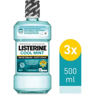 Listerine Cool Mint Mild - Mondspoeling - 3x500ml