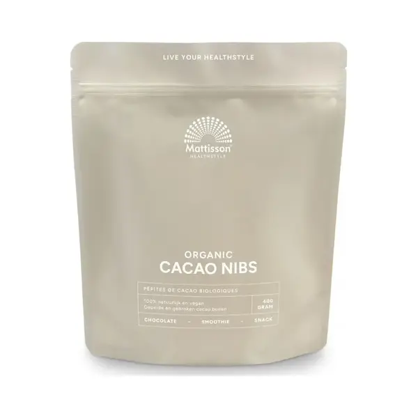 Mattisson Cacao Nibs Raw 400 Gr thumbnail