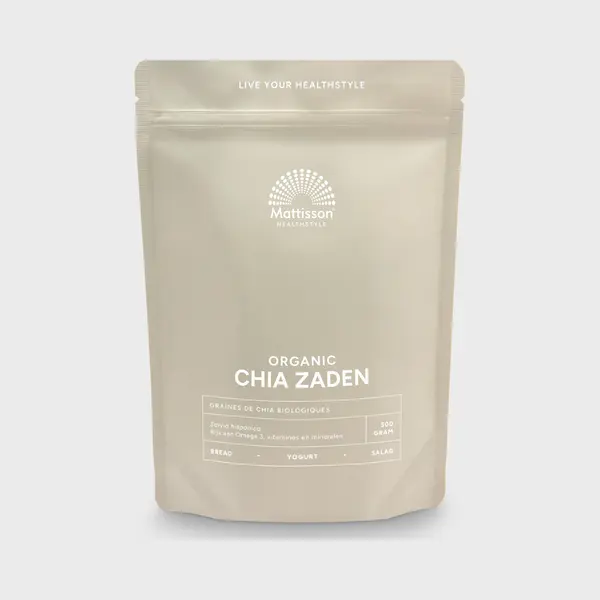 Mattisson - Biologische Chia Zaad Raw - Rijk Aan Omega 3, Vezels En Eiwitten - Vegan - 500 Gram thumbnail