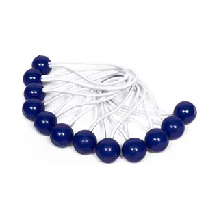 Trailer and Tools Elastiek Met Bal - Spanelastiek Voor Dekzeilen En Tenten - 12 Delig - Blauw