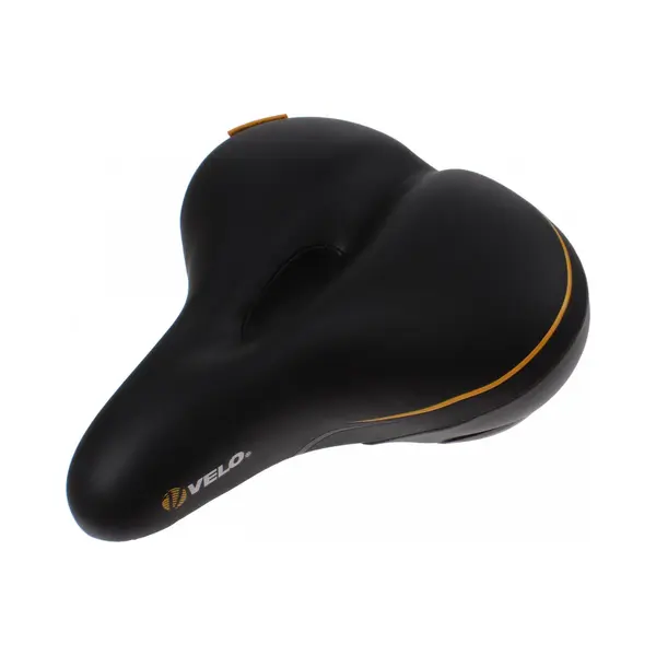 Velo Plush Zadel Tour Memory Foam - Dames - Voor Tourfiets - Zwart thumbnail