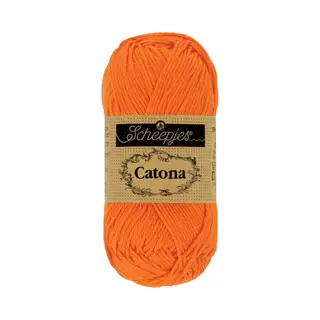 Scheepjes - Scheepjes 281 Mandarine Catona Garn - 1x50g