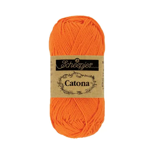 Scheepjes - Scheepjes 281 Mandarine Catona Garn - 1x50g thumbnail