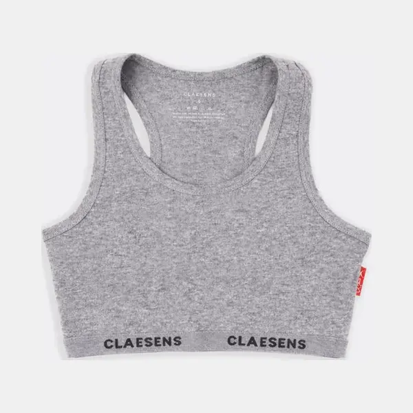 Claesen's® - Meisjes Croptop 1-Pack GrijsCL 7511-Grey-6 thumbnail