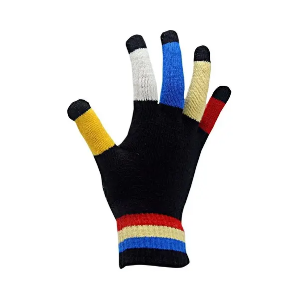 Mondoni Red Horse Ruiterhandschoenen Magic Multi Unisex Zwart thumbnail