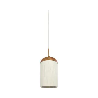Light & Living Hängeleuchte Dania - Ø27, 5x52cm - Modern - Für Esszimmer, Schlafzimmer, Wohnzimmer - Natur/Creme