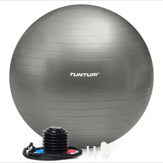 Tunturi Anti Burst Fitnessbal - Yoga Bal 55 Cm - 220 Kg Gebruikersgewicht - Zilver
