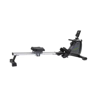 Tunturi Cardio Fit R25 Roeitrainer – Magnetische Roeimachine Met 8 Weerstandsniveaus – Lcd-monitor, Tablethouder En Bidonhouder – Compact En