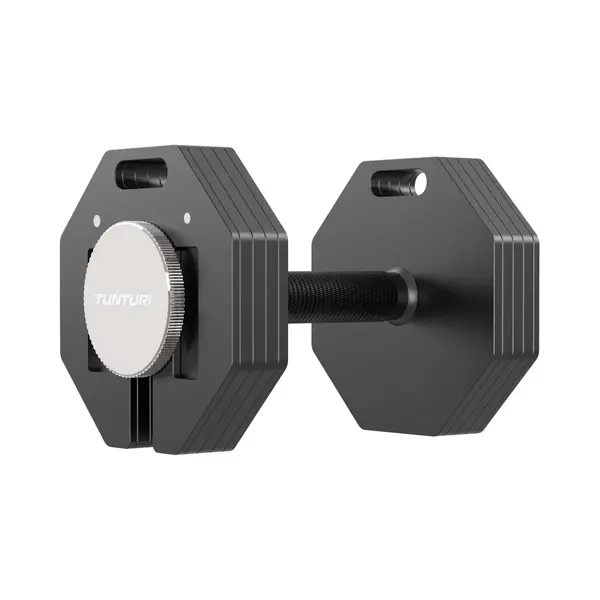 Tunturi Rapid Adjustable Dumbbell - Enkele Dumbbellset Van 20kg - Verstelbaar Van 4 T/m 20 Kg - 9 Dumbels In één - Gewichtenset Voor Home Gym thumbnail