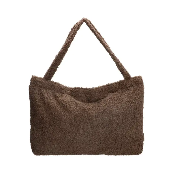 Beagles Navarra Shopper Schoudertas Mommy Tas Verzorgingstas Teddy Soft Trendy Tas - Tote Bag - Dames Tas - Donkertaupe thumbnail
