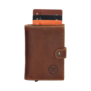 Hide & Stitches Japura Safety Wallet - Cognac.