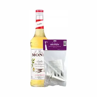 Monin Vanille Siroop - Koffiesiroop Met Pompje Voor Koffie En Desserts - 70 Cl