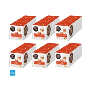 6x Nescafe Dolce Gusto Latte Machiato Caramel (3 X 16 Stuks)