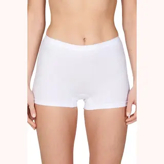 Beeren 2-pack Panty Softly - Dames Short - Vrouwen Onderbroek - Ondergoed - Katoen - Badstof Kruisje - L - Wit
