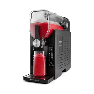 KitchenBrothers Slush Puppy Maker - 1, 6L - 6 Standen - Bpa En Pfas Vrij - Slushi Machine - Ijsmachine - Zwart