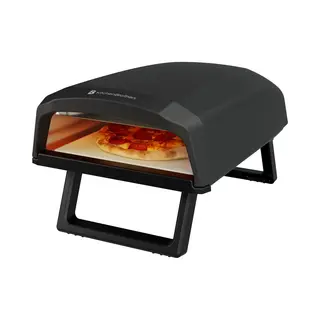 KitchenBrothers Pizzaofen - Elektrisch - Tischmodell - Pfas-frei - Zusammenklappbar - Pizzastein - Pizzabäcker - Pizzaofen Für Draußen Und Drinnen