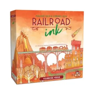 White Goblin Games Railroad Ink [Vuurrode Versie]
