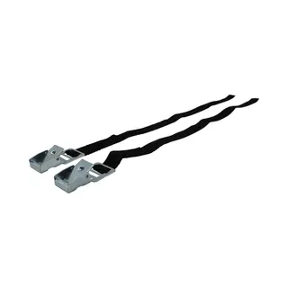 Benson Fietsriempjes Met Metalen Gesp - 40 Cm - 2 Stuks - Zwart