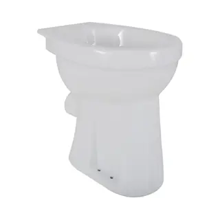 Wiesbaden Staande Verhoogde Toiletpot + 6 Cm. Pk - Wit