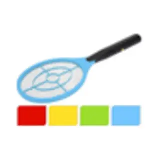 Van der Meulen 1369018 fly swatter Blue, Green, Red, Yellow