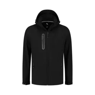 Kjelvik, Mannen, Outdoor Jassen, Kevan Softshelljas Heren - Maat L (L), Zwart, L