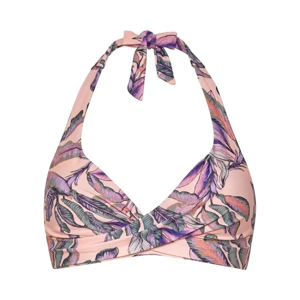 Beachlife Tropical Blush Halter Bikinitop Met Beugel Dames - Maat 42F thumbnail