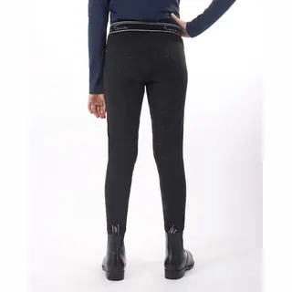 Qhp Reithose Reitlegging Junior Kinder Eden Full Grip Schwarz, 19_Gr., 164