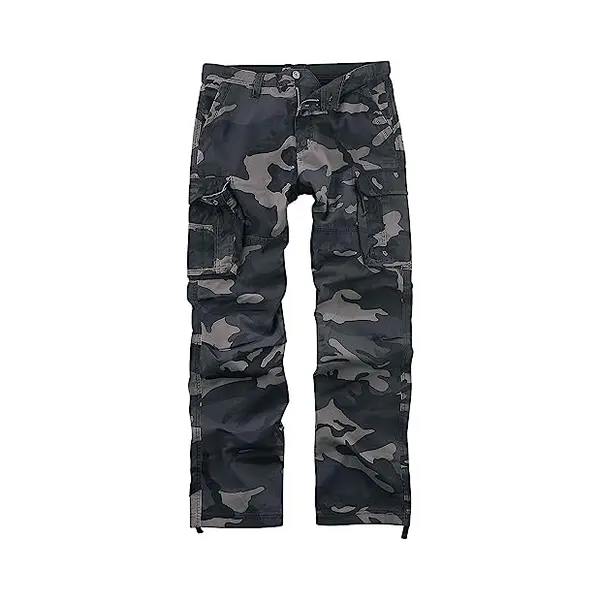 Vintage Industries Reef Pants Cargobroeken Dark Camo L - Katoen - Basics, Street Wear thumbnail