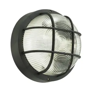 Benson Ronde Buitenlamp - Waterdicht - Zwart - E27 Fitting - 18 Cm