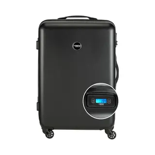 Princess, Koffer, Prinzessinreisende PT01 -Skala - Reisekoffer Mit Integrierten Skalen - Pitch Black - M - 66 Cm, Zwart, (65 l)