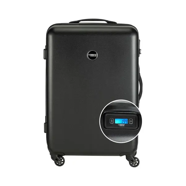 Princess, Koffer, Prinzessinreisende PT01 -Skala - Reisekoffer Mit Integrierten Skalen - Pitch Black - M - 66 Cm, Zwart, (65 l) thumbnail