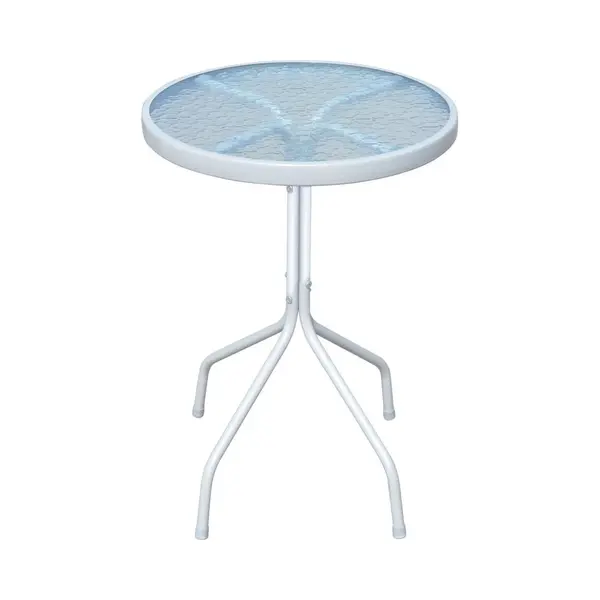 VidaXL - Bistrotafel - 50x71 - Cm - Staal - Grijs thumbnail