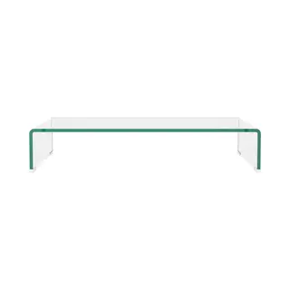 Vidaxl - Tv Stand/monitor Riser Glass Clear 70x30x13 Cm