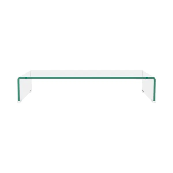 Vidaxl - Tv Stand/monitor Riser Glass Clear 70x30x13 Cm thumbnail