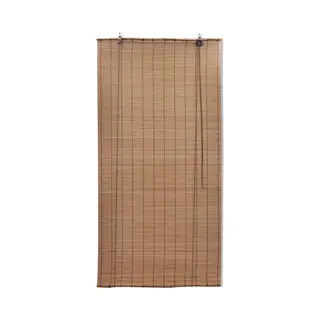 Roller Blind Bamboo 140x220 Cm Brown Vidaxl