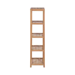 VidaXL Badkamer Opbergrek 4-laags 42x42x165 Cm Massief Teakhout