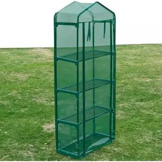 VidaXL - Tuinkas - Met - 4 - Schappen