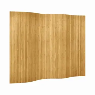 VidaXL Room Divider, Bamboo Natural, 250 X 165 Cm, Brown, Flexible And Versatile Partition For Living Room, Dining Room, Office, Portable, Easy