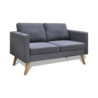 VidaXL 242220 bank 2 zitplaats(en) Grijs