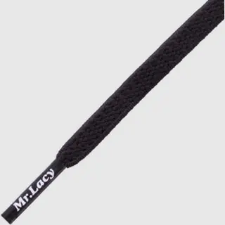 Mr. Lacy - Schoenveter - Flexies - Plat - Zwart - Elastische Veters - Lengte70 Cm