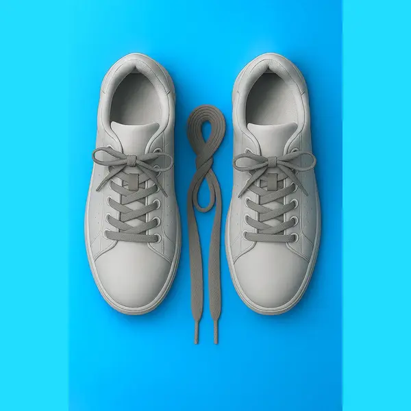 Bibabad 1 Paar Sneaker Veters Grijs 120 Cm thumbnail