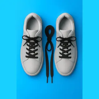Bibabad 2 Paar Zwarte Platte Schoenveters 120 Cm – Sneakers Veters Duurzaam Stevig Tijdloos En Modern